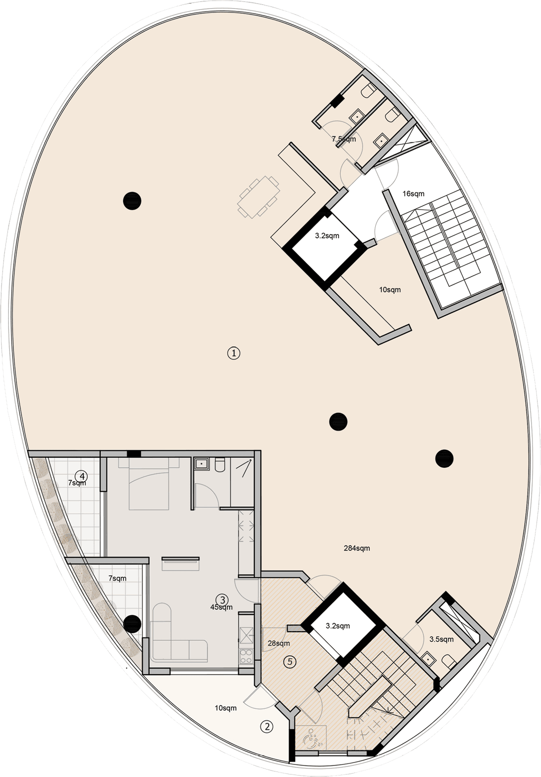 Fourth floor plan